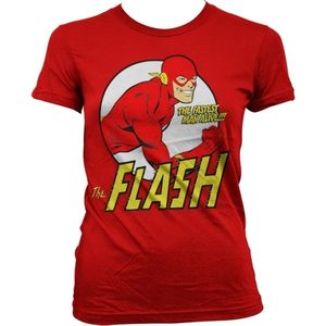 The Flash Fastest Man Alive Girly T-Shirt Damen Red-S