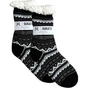 BLACK FRIDAY - Sukats® Huissokken - Homesocks - Maat 41-46 - Antislip Sokken - Fluffy Sokken - Huissokken Heren - Slofsokken - Variant 158 - Meerdere Maten en Varianten - Verwarmde Sokken