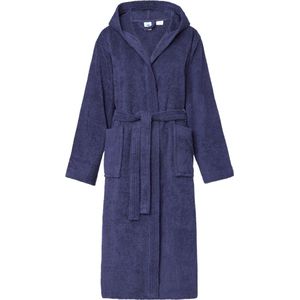 Ladeheid Heren Badjas met Capuchon - 100% Katoen - Wasmachine bestendig - Badstof – Donkerblauw – S - LA-LA40-224-DG