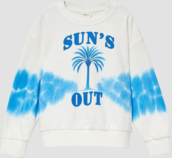 Sweatshirt - Tie-Dye - Katoenmix - Lange Mouwen - Geribde Hals