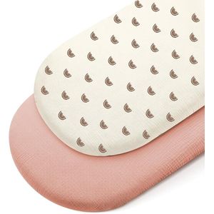 Fitted Sheet voor Cots - 2pc Muslin Katoenen Fitted Sheet voor Baby Stroller Matras Deksel voor Baby Matras voor Crib - Baby Cot voor Jongens en Meisjes