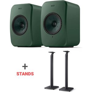 Combi Deal LSX II LT+ S1 Floor Stands + C-Link interspeakerkabel 8 M - Green