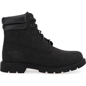 Timberland Linden Woods 6In Double Collar Wr Basic Dames Laarzen - Jet Black - Maat 37