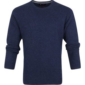 Suitable Lamswol Trui Ronde Hals Donkerblauw (navy) - Maat XXL - Heren - Sweater
