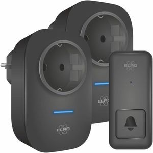 Draadloze Kinetische Deurbel Set met 2 Plug-in Ontvangers en Stopcontact – Geen Batterijen Nodig