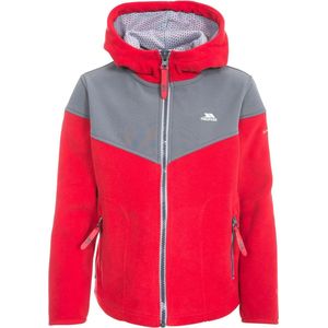 Trespass Boys Bieber Hooded Fleece Jacket (Red)