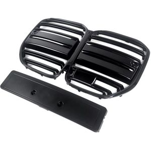 Bumper - Voor BMW 4 Serie G22/G23 (2021-2023)- Gloss Zwart - M Prestatie Stijl - Auto accessoires