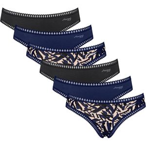 Sloggi - Slip GO Crush Mini C6P - Set van 6 - GOTS-gecertificeerd Biologisch Katoen