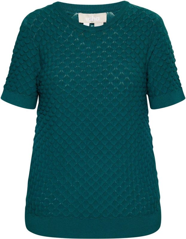 usha - Gebreide Trui - Creatief Kurzarmpullover - Viskosegemisch