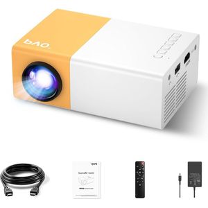 Mini beamer voor kindercadeau cartoon draagbare outdoor filmprojector - thuisbioscoop video projector met directe spiegeling Beamer