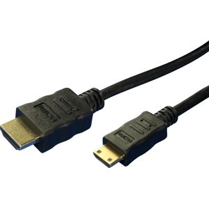 Scanpart mini HDMI naar HDMI kabel 1.5 meter - Geschikt voor 4K Ultra HD - Universeel