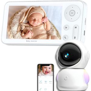 iNeedy Astronaut babyfoon met camera en app - Baby monitor - 2K scherm resolutie - 2025 model - Intelligente detectoren