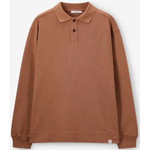 Sissy-Boy - Bruine Sweater - Lange Mouwen - Hoge Ronde Halslijn - Rechte Fit