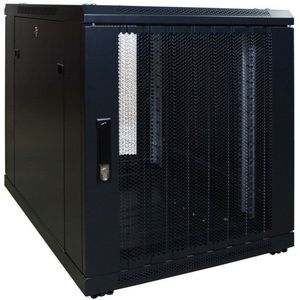 DSIT 12U mini serverkast met geperforeerde deur 600x800x720mm (BxDxH) - serverbehuizing - serverrack - 19 inch