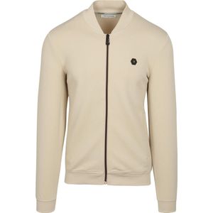 Stijlvol vest met bomberkraag en piquémateriaal