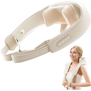 Shiatsu Nekmassageapparaat met Warmtefunctie voor Rug, Schouders, Benen en Voeten - Ontspanning en Comfort