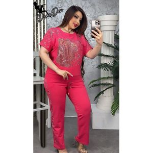 Comfortabel Huispak outfit - Fuchsia, M