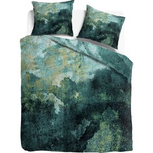 Venice Collection - Dekbedovertrek - Katoen Satijn - Finn - Petrol - 140x200/220 cm - Eenpersoons