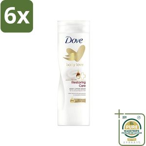 Dove - Bodylotion - Restoring Care - Verzorgend en herstellend - 400 ml - Voordeelverpakking - 6 stuks - Hydraterende lotion - Herstellende lotion