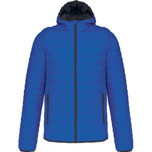 Outdoorjas 'Lightweight Hood Padded' merk Kariban Licht Kobaltblauw - 3XL