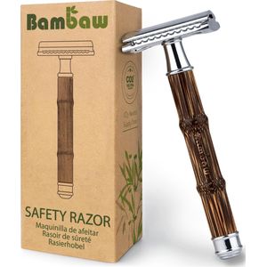 Bambaw - Bamboe Veiligheidsscheermes - Voor Nat Scheren - Bamboe - Dubbelzijdige Mesjes
