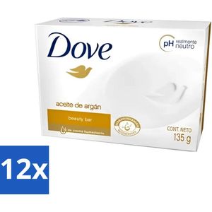 Dove - Zeep - Arganolie - Verzorgend en hydraterend - 135 g - Voordeelverpakking - 12 stuks