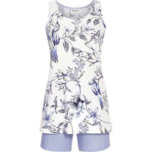 Dames shortama kolibrie Ringella - Blauw - Maat - 38