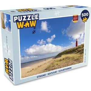 Puzzel Strand - Natuur - Vuurtoren - Legpuzzel - Puzzel 500 stukjes