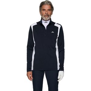 J.lindeberg Lukas Mid Layer Sweatshirt Met Halve Rits Zwart L Man