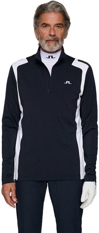 J.lindeberg Lukas Mid Layer Sweatshirt Met Halve Rits Zwart L Man