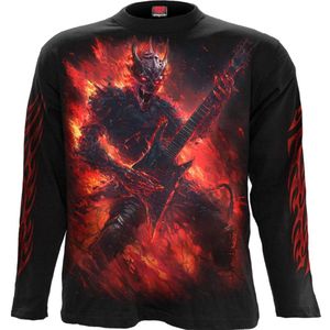 Spiral Riff Burner - Longsleeve top Heren Shirt met lange mouwen - zwart - XXL