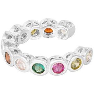 Earcuff Colorfull Bliss | RVS | Zilverkleurig | Cadeau | Moederdag