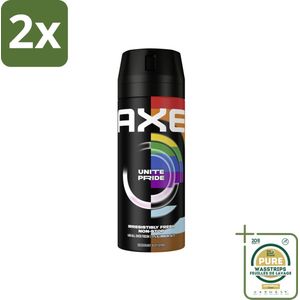 AXE - Deodorant Spray - Unite - Verzorgend - Kruidige Geur - 150 ml - Voordeelverpakking - 2 stuks - Kruidige geur - Deodorant spray
