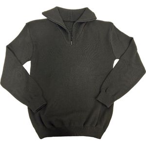 Schippers Trui Fijngebreid 50% Wol 50% Acryl - Zwart - Maat XL