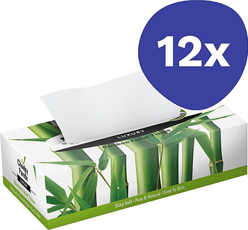 The Cheeky Panda Box Luxe Tissues Bamboe (12x80)