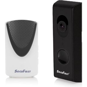 SecuFirst DID701BB Slimme Wifi deurbel met camera met draadloze gong Zwart - 1080P