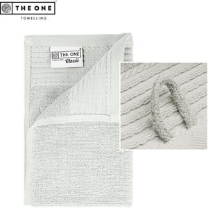The One Towelling Classic Gastendoek - 30 x 50 cm - Kleine handdoek - Hoge vochtopname - 100% Gekamd katoen - Zilvergrijs