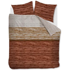 Beddinghouse Fardau dekbedovertrek - Lits-Jumeaux - 240x200/220 - Steenrood