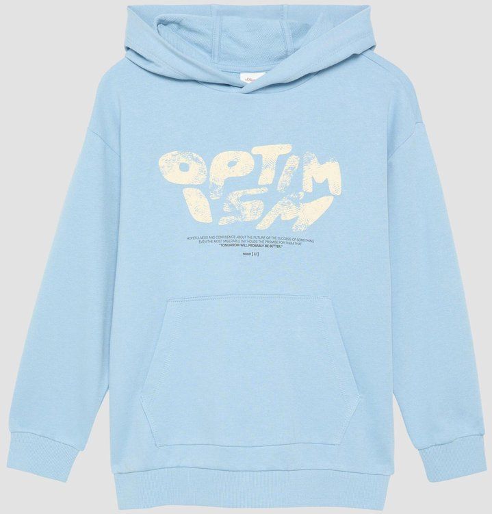 s.Oliver Junior Jongens hoodie met print op de voorkant, 5312, 134-140