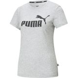PUMA ESS Logo Tee Dames T-shirt - Lichtgrijs - Maat L