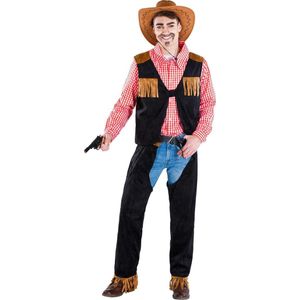 dressforfun - Herenkostuum cowboy Matthew L - verkleedkleding kostuum halloween verkleden feestkleding carnavalskleding carnaval feestkledij partykleding - 300566