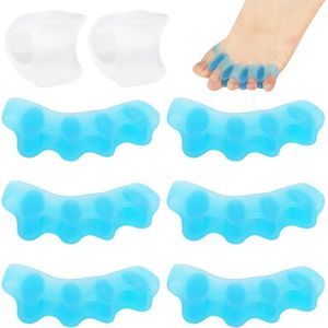 Teenspreiders en Tenenscheiders - Set van 7 Paar Siliconen Voor Overlappende, Gebogen en Hamertenen