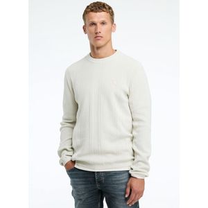 Alex - Lichtgrijs - Heren Trui - Regular Fit - Ronde Hals