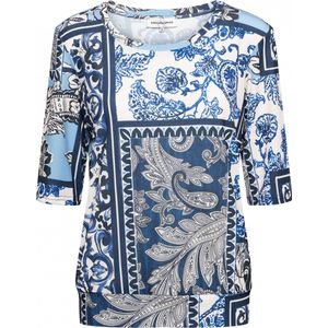 LUCILLE PAISLEY PATCHW BI-Indigo multi - XL