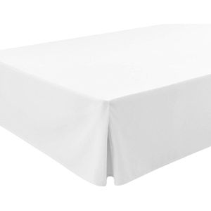 Boxspringhoes ATENEA - Maat 180 - Bedhoogte +32 - Wit - 180x190/200cm Corner Bed Skirt