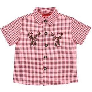 Geruit overhemd met halve mouwen voor baby jongens