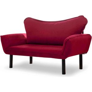 Asir - bankbed - slaapbank - Sofa - 2-zitplaatsen - Kastanjebruin - 140 x 65 x 70 cm