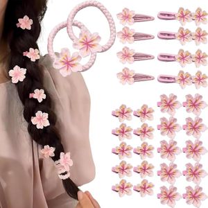 Brenzoos - Haarclips bloem antislip klauw clip voor dik en fijn haar (roze, 30) Zorg dat je haar altijd goed zit met deze handige haarclips zonder eendensporen. Geschikt voor meisjes en dames, ideaal voor dagelijks gebruik.