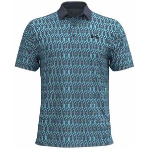 Under Armour Heren Playoff Golf Polo 3.0 Printed Navy/Licht blauw
