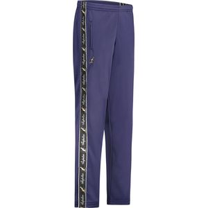 Australian broek met zwarte bies Cosmo blue en 2 ritsen maat S/46